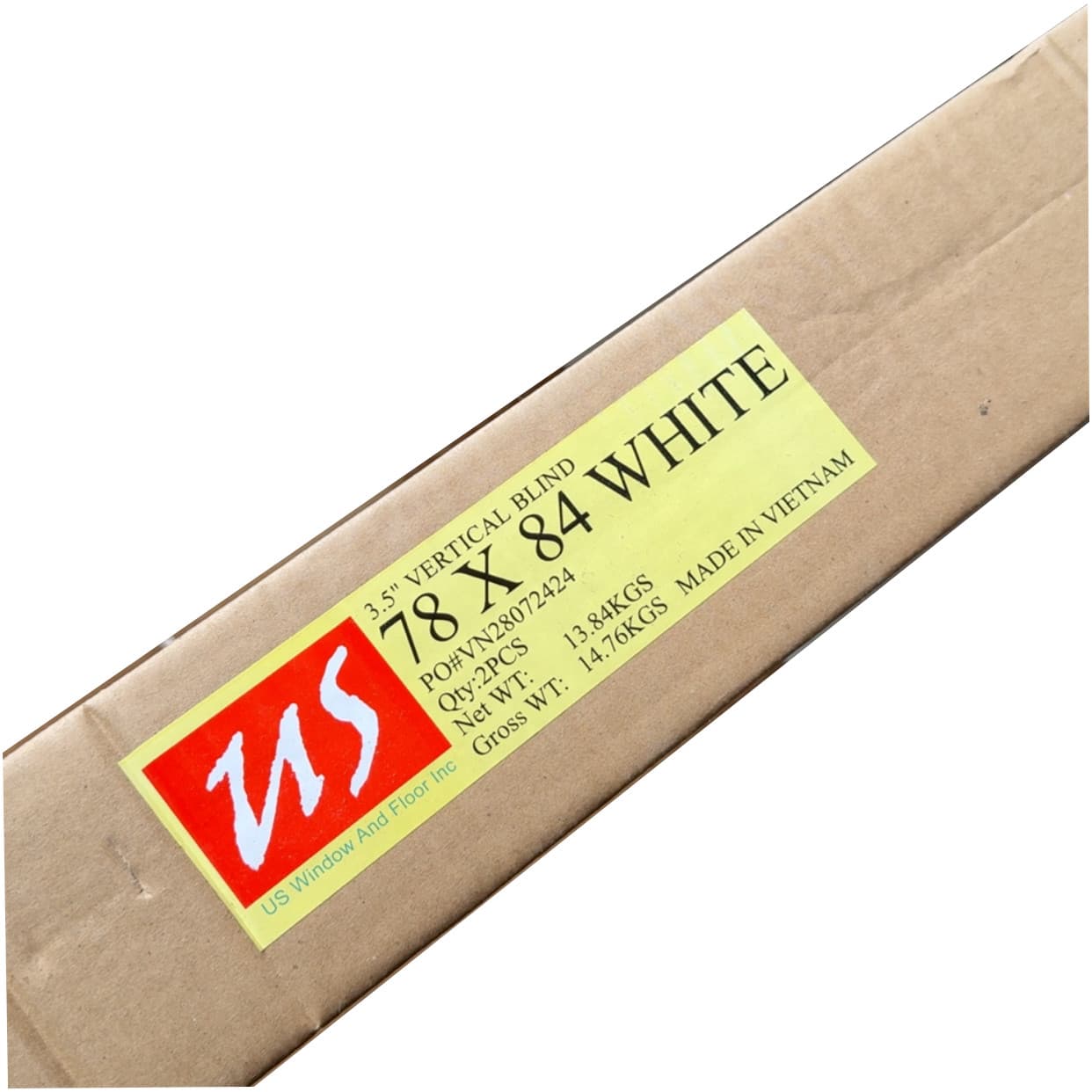 Vertical blind track and vane package