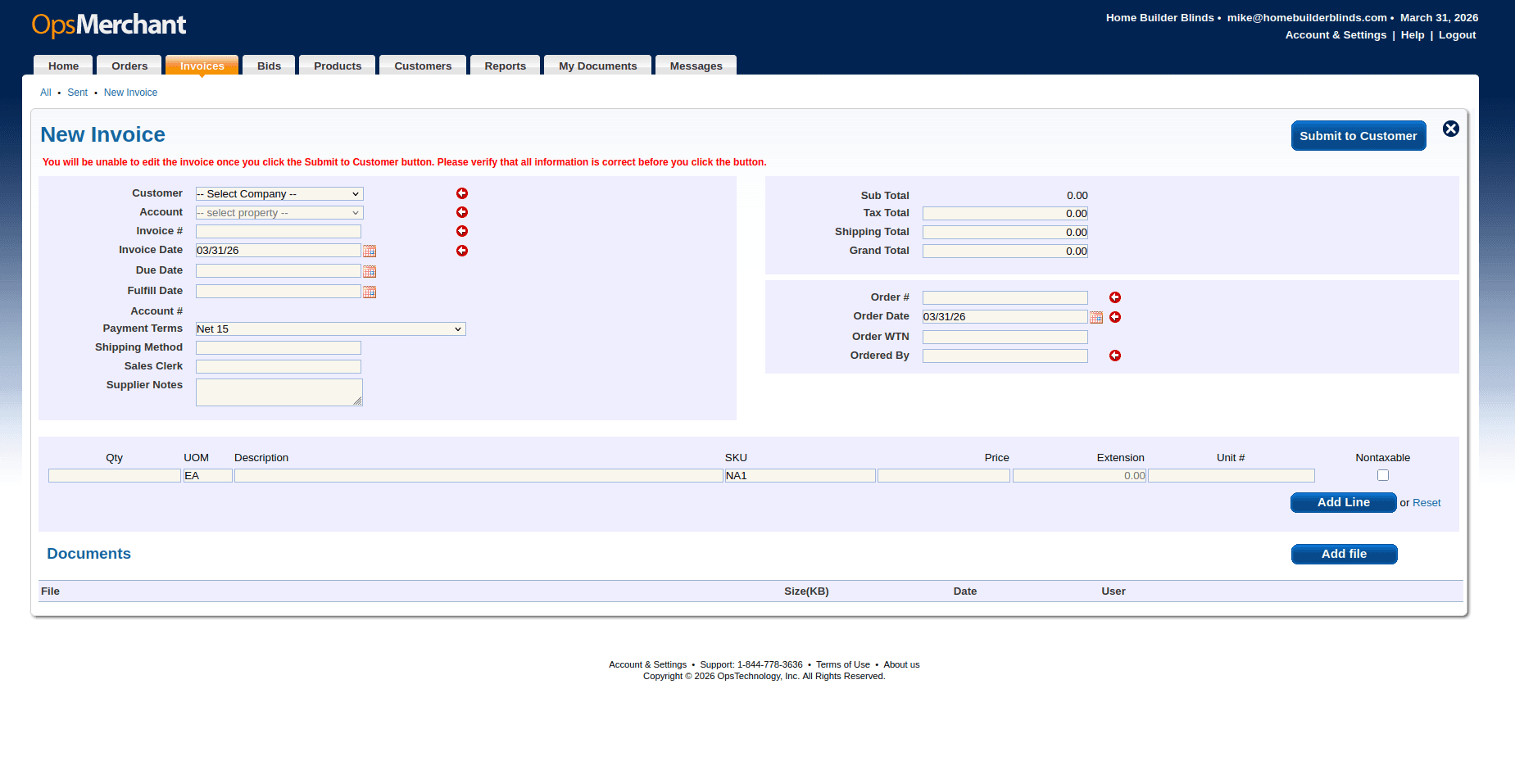 Delivered & Invoiced