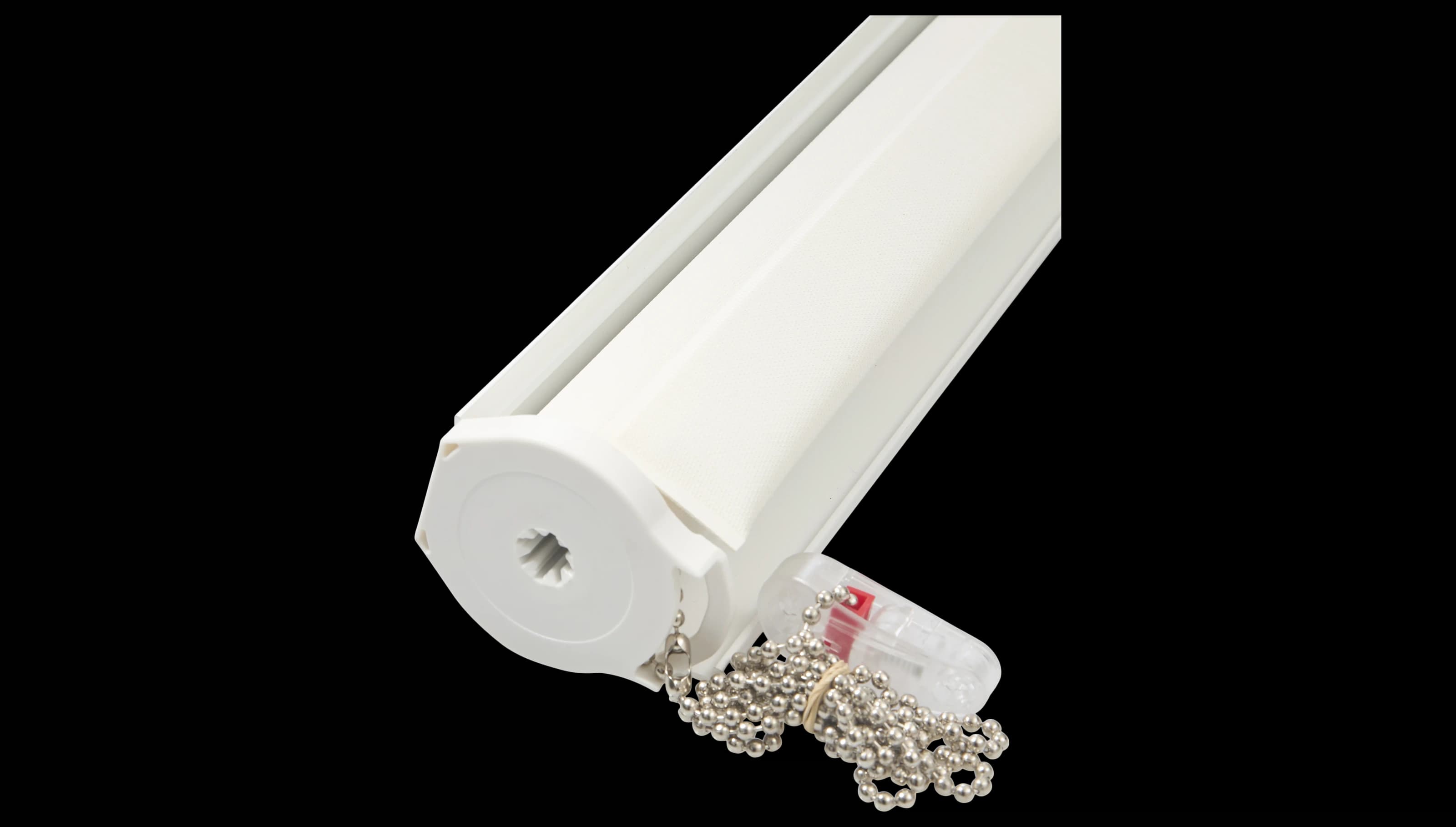 Green 2000 roller shade installed — cut to exact window size