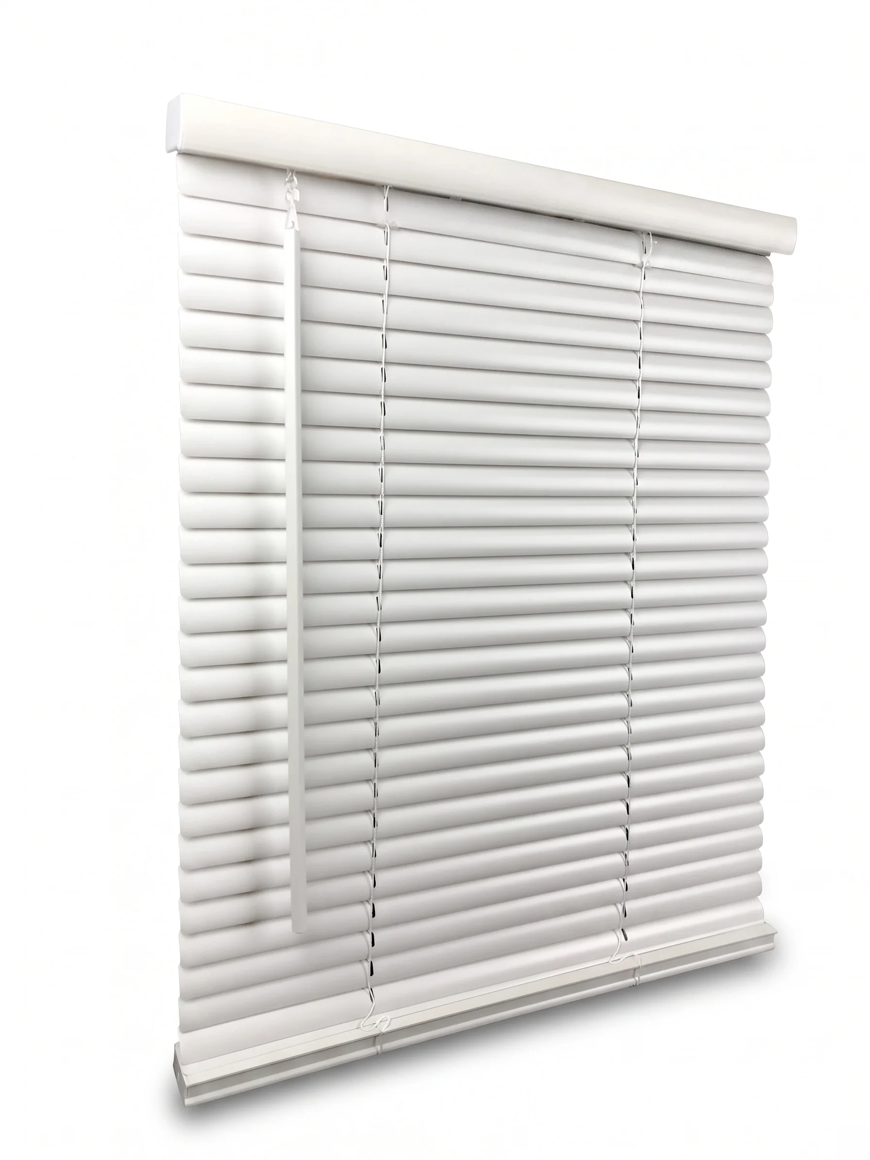 White vinyl mini blinds