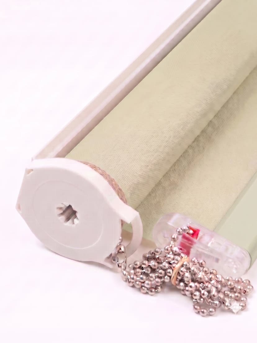 Chalk blackout roller shade fabric