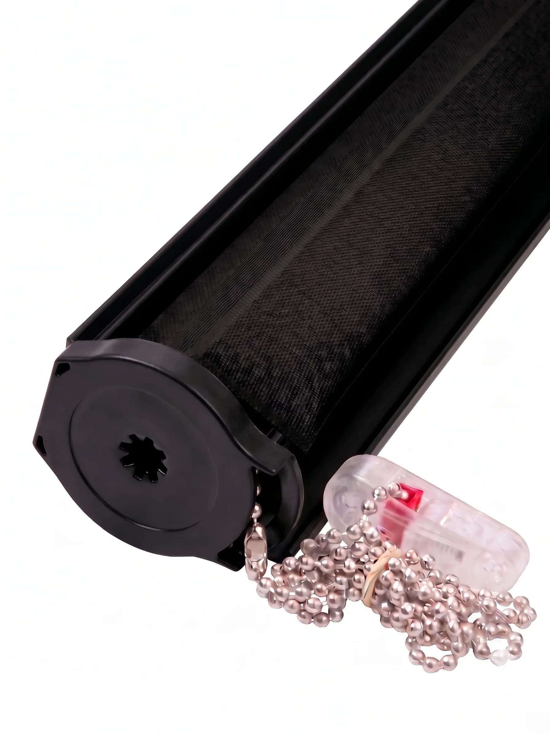 Black Green 2000 solar roller shade — commercial glare control with view-through